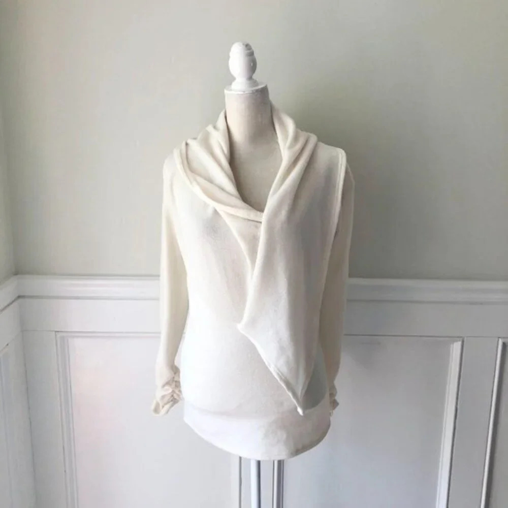 Style Rack Ivory Soft Knit Cowl Sweater S